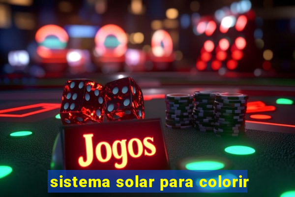 sistema solar para colorir